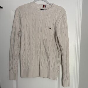 Off-white cable knit Tommy Hilfiger sweater